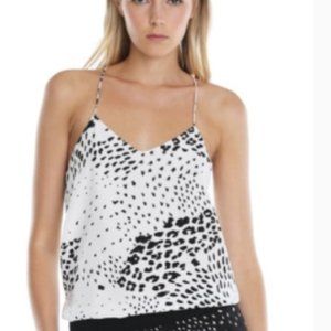 Tibi Leopard "Ditsy' Silk Cami
